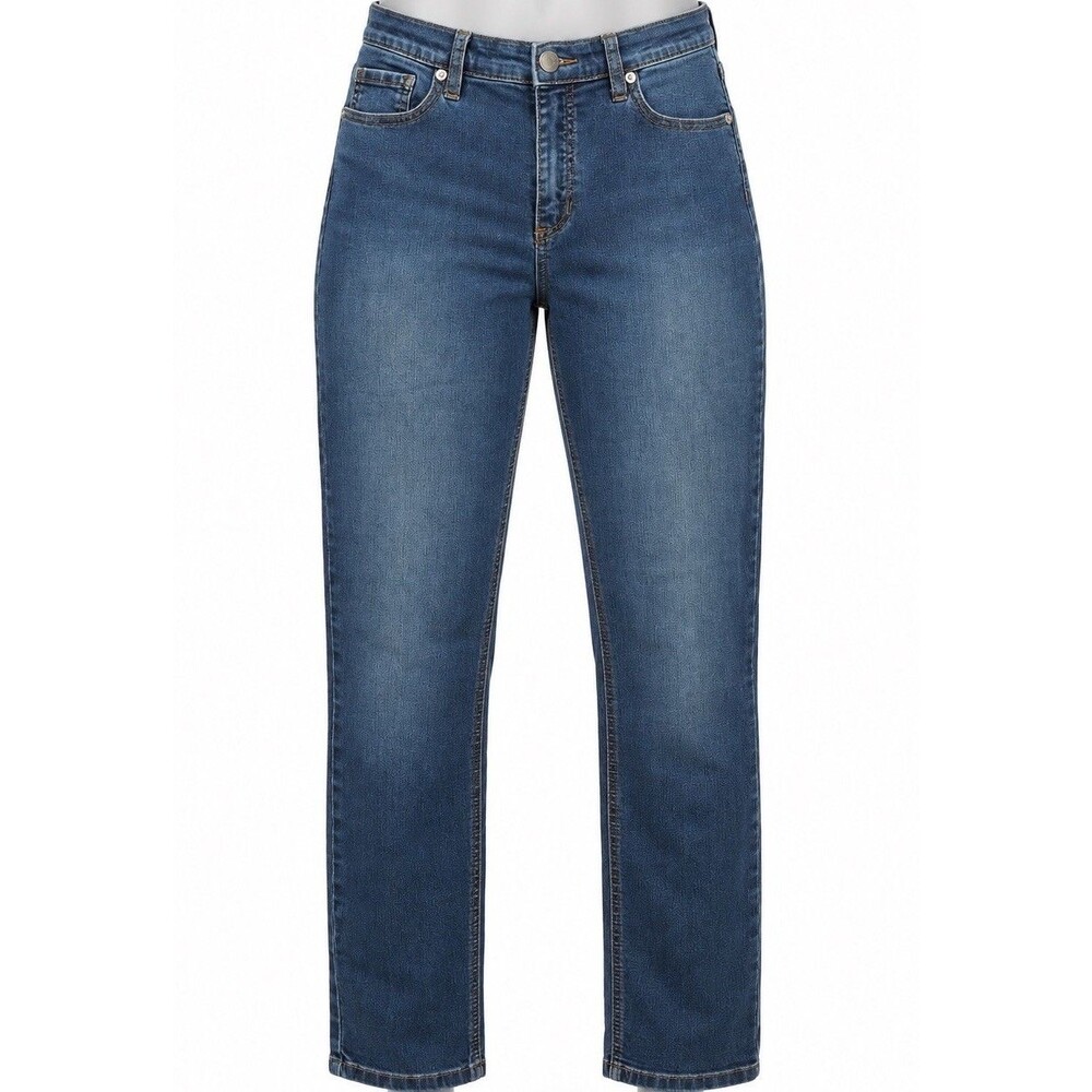 Free People Dark Blue Jeans W29 Straight Slim Leg Contrast Stitch